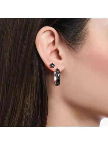 Thomas Sabo Ohrstecker in silber, schwarz