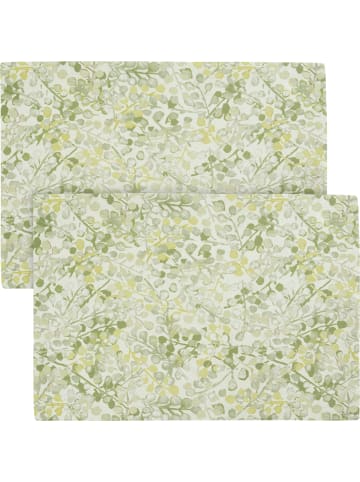 Sander Baumwolle Tischset 2er-Pack Livorno in oliv