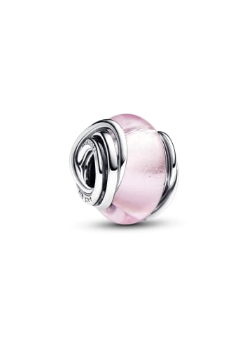 Pandora Silber Charm Murano pink