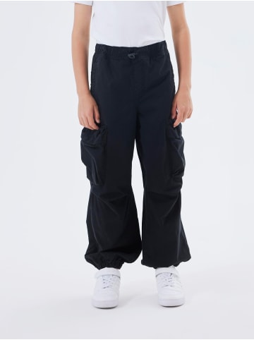 name it Jogger Cargo Hose Twill Parachute Chino Pants NKMBEN in Schwarz