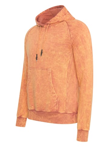 Rusty Neal Verwaschener Kapuzenpullover Regular Fit in Orange