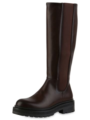 VAN HILL Klassische Stiefel Clarissa in Dunkelbraun
