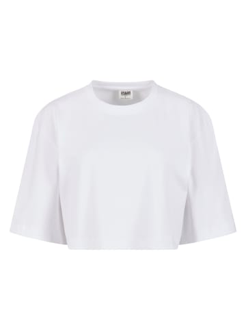 Urban Classics Cropped T-Shirts in weiß