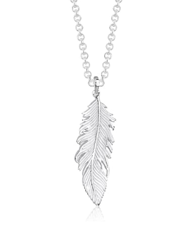 Elli Halskette 925 Sterling Silber Feder in Silber