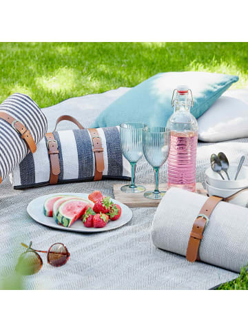 Butlers Picknickdecke WANDERLUST in Schwarz