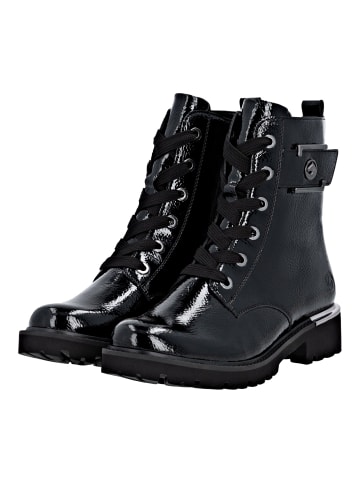 remonte Stiefelette in Schwarz Lack