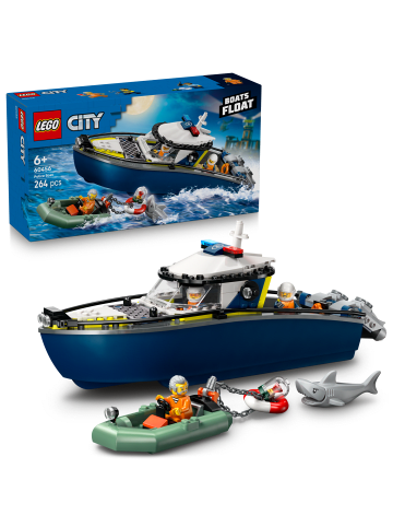 LEGO Verfolgungsjagd im Polizeiboot in Mehrfarbig ab 6 Jahre