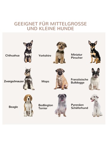 Pawhut Hundekäfig Braun 80,5L x 59,5B x 67,5H cm