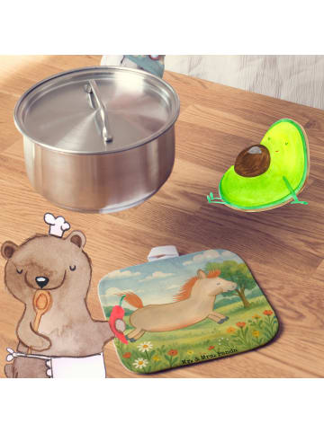 Mr. & Mrs. Panda Ofenhandschuhe Pferd Springen Design ohne Spruch in Weiß