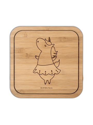 Mr. & Mrs. Panda Untersetzer Einhorn Ballerina ohne Spruch in Transparent