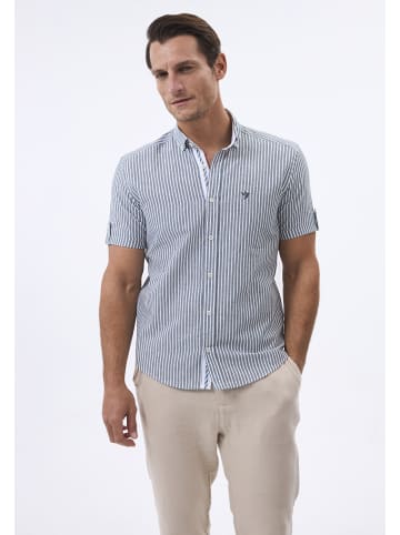 Felix Hardy Hemd Kurzarm Gestreift in khaki