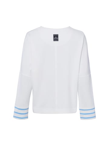 MARC CAIN SPORTS Sweatshirt in weiß hellblau - 0001