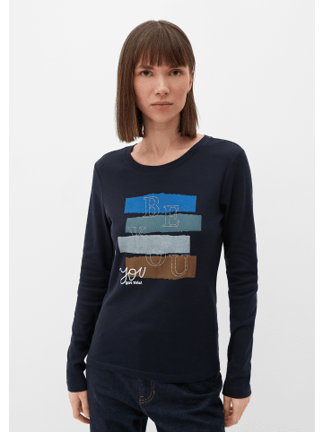 s.Oliver T-Shirt langarm in Blau