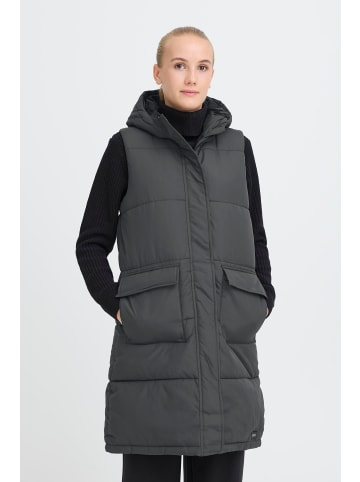 Oxmo Steppweste OXMINNA LONG VEST in Stein