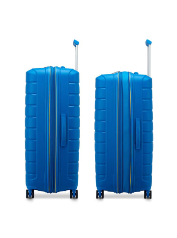 Roncato B-Flying Move 4 Rollen Trolley 78 cm mit Dehnfalte in blue
