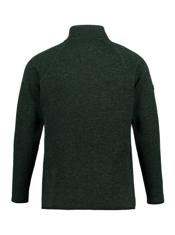 JP1880 Fleecejacke in dunkelgrün