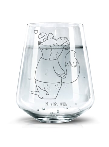 Mr. & Mrs. Panda Wasserglas Widder Astologie ohne Spruch in Transparent