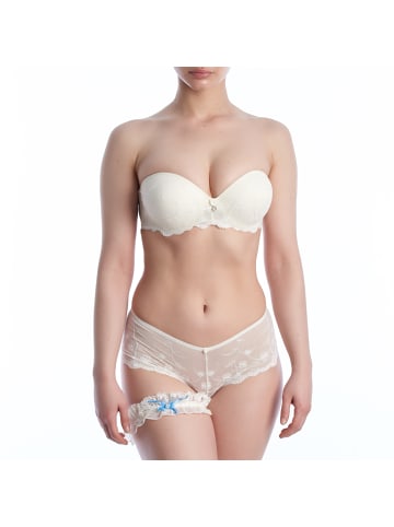 Selene 2tlg. Set: Push-up-BH + Culotte-Slip in White