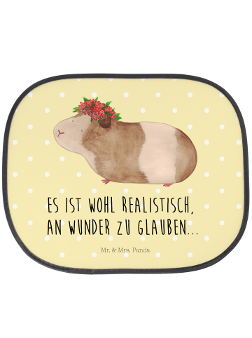 Mr. & Mrs. Panda Auto Sichtschutz Meerschweinchen Weisheit mit S... in Gelb Pastell