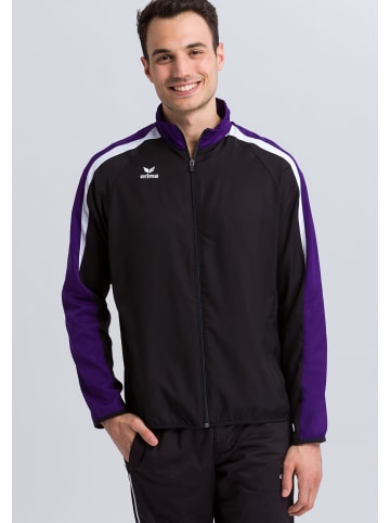 erima Liga 2.0 Praesentationsjacke in schwarz/violet/weiss