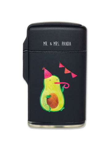 Mr. & Mrs. Panda Feuerzeug Avocado Party Zeit ohne Spruch in Schwarz