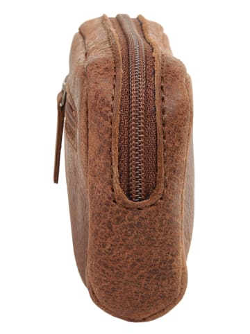Sansibar Schlüsseltasche echt Leder in cognac
