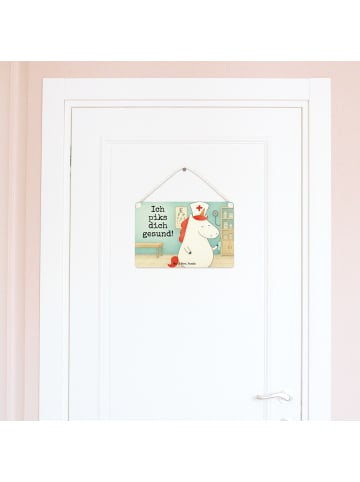 Mr. & Mrs. Panda Türschild Einhorn Krankenschwester Design mit S... in Weiß