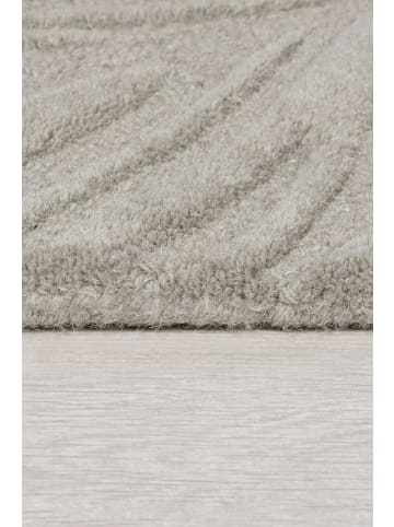 KADIMA DESIGN Handgetufteter Teppich aus 100% Wolle in beruhigenden Farben in Grau