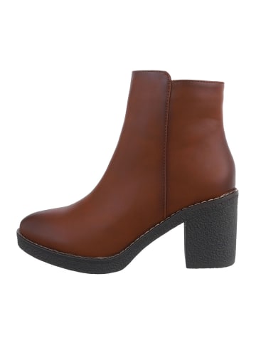 Ital-Design Stiefelette in Camel