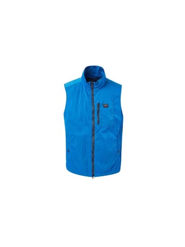 Paul & Shark Blau Nylon ärmellos Jacke