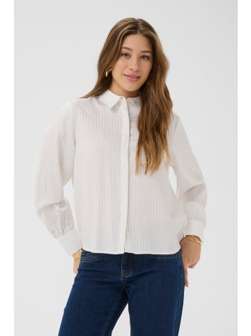 Cream Langarm - Hemd CRSilje Regular fit in White Blue Stripe