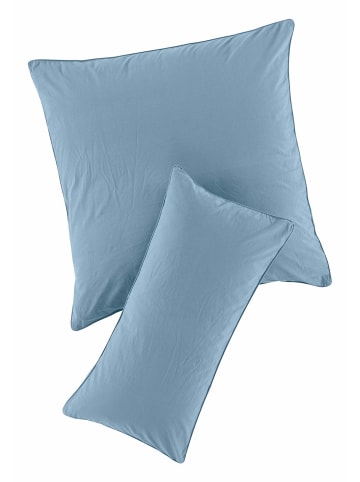 Hessnatur Perkal Kissenbezug in graublau