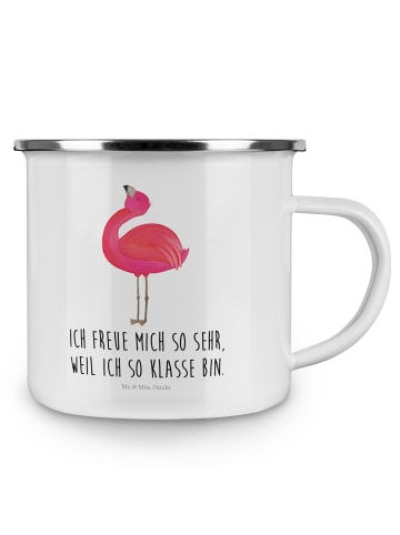 Mr. & Mrs. Panda Tasse Flamingo Stolz mit Spruch in Weiß