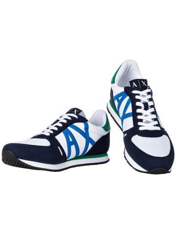 Armani Exchange Sneaker in Weiß/Blau