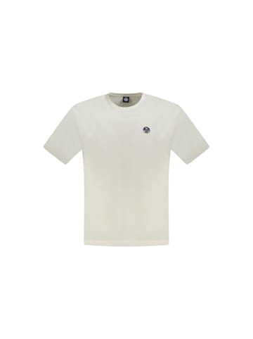 North Sails Weißes Baumwoll-T-Shirt