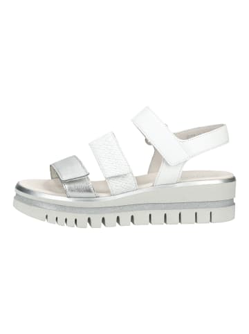 Gabor Sandalen in Silber/Weiß