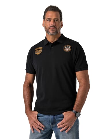 JP1880 Poloshirt in schwarz