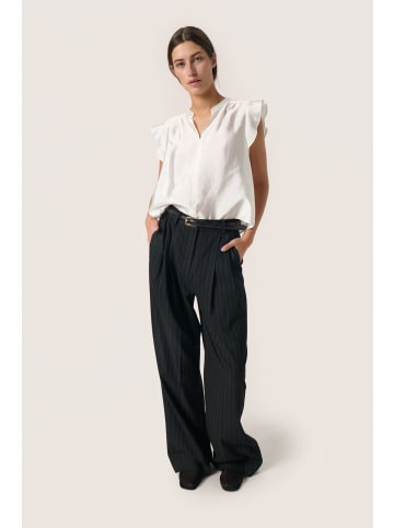 Soaked in Luxury Kurzarm-Bluse SLKarolina Gerade Passform in Whisper White
