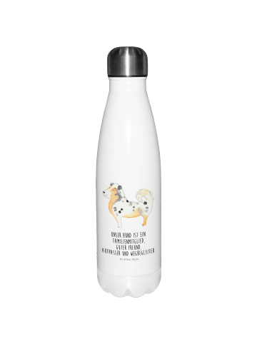 Mr. & Mrs. Panda Thermosflasche Hund Australien Shepherd mit Spruch in Weiß