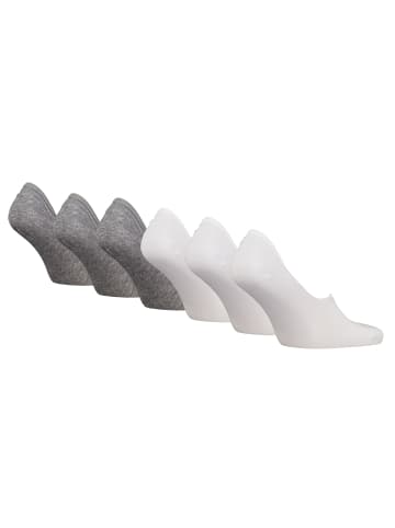 Puma Socken 6er Pack in Weiß/Grau