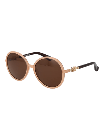 Max Mara Frauen Sonnenbrille Rund Beige