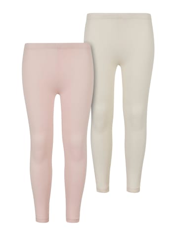 Urban Classics Leggings in pink/whitesand