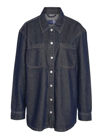 Noisy may Shacket in Dark Blue Denim