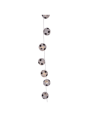 näve LED Lichterkette "FUßBALL" in weiß - (L)160 cm x (B)7.5 cm x (H)7.5 cm