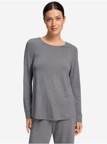 Hanro Longsleeve Natural Elegance in stone melange