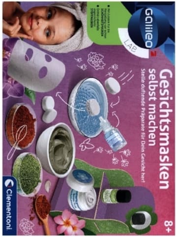 Clementoni Spiel - Gesichtsmasken selbst machen (Experimentierkasten)
