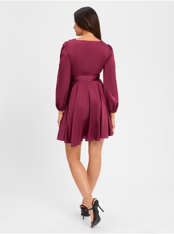 Marie Lund Kleid in bordeaux - 0002