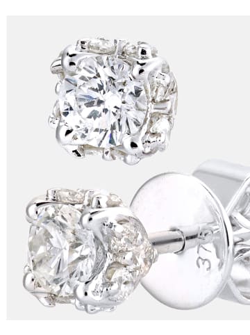 Diamant L'éternel Ohrstecker aus 375 Weißgold mit Diamant