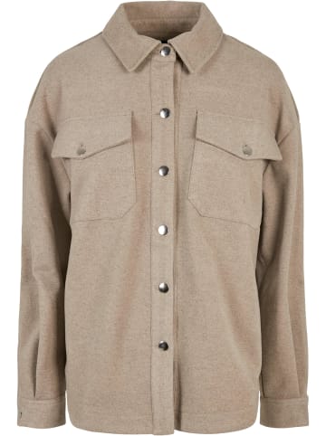 Urban Classics Urban Classics Damen Ladies Classic Overshirt in lighttaupe
