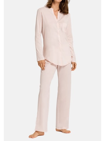 Hanro Pyjama Cotton Deluxe in Crystal pink